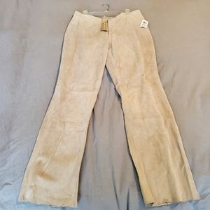 New Tan Light Brown Washable Suede Pants